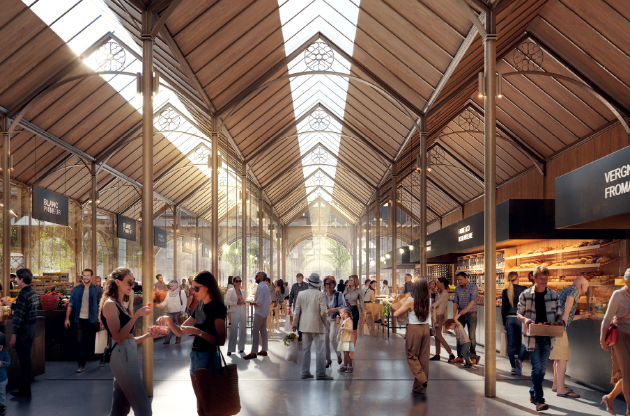 Construction Halles Marchandes
